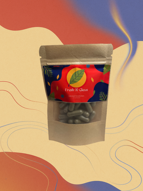 Fresh-N-Clean Body Deodorizer: Natural Odor Control & Detox (30 Veg Capsules) - ASTROherbs