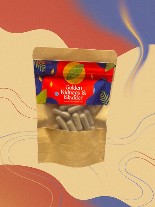 Golden Kidneys- Restoration Blend: Natural Kidney & Bladder Support (30 Veg Capsules) - ASTROherbs